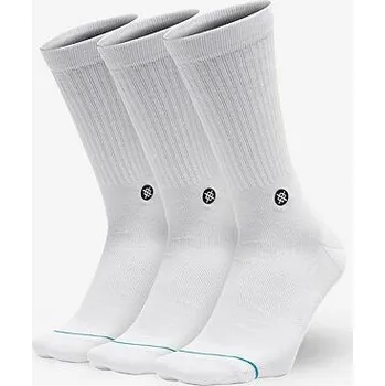Pánská móda Ponožky Stance - ICON 3 PACK - White velikost M