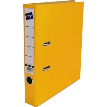 Pořadač, pákový, A4, 5 cm hřbet, prešpán, žlutý