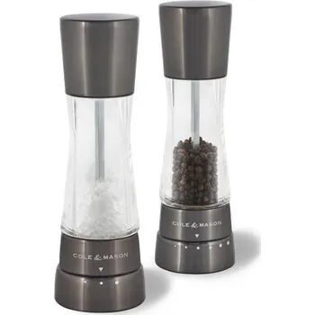 Mlýnek na koření Sada mlýnků na sůl a pepř Derwent Gunmetal - COLE&MASON (Sada mlýnek na pepř/sůl Derwent Gunmetal - COLE&MASON)