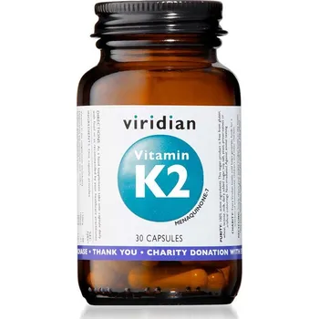 Fitness strava Vitamin K2 30 kapslí - Viridian EXP. 10/2024