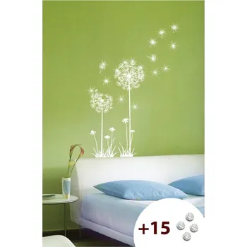 Samolepící dekorace Set samolepky a 15 Swarovski krystalů Ambiance Dandelion Flowers ID_518462