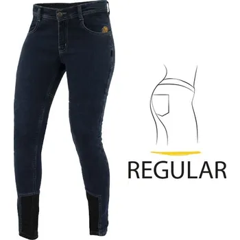 Moto kalhoty Dámské džíny na motorku Trilobite Allshape regular fit blue vel. 26