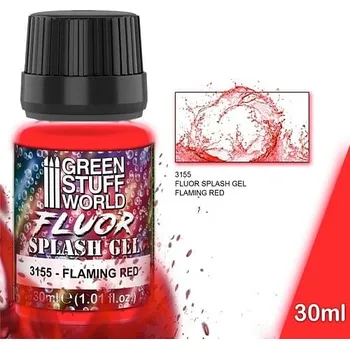 Speciální výtvarná barva Green Stuff World: Splash Gel - Flaming Red 30ml