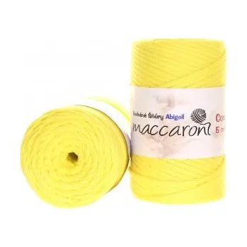 Příze Maccaroni Šňůry Abigail 5mm - 406 světle žlutá