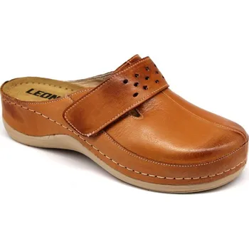 Dámská zdravotní obuv Leon 902 Dámská zdravotní kožená obuv uzavřená - Hnědá Velikost: 39