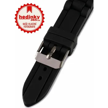 Řemínek na hodinky Silikonový řemínek Mavex SC-02A1, černý
