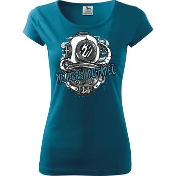 Dámské oblečení Nejlepší potápěč - Dámské triko Pure - L ( Petrolejová )
