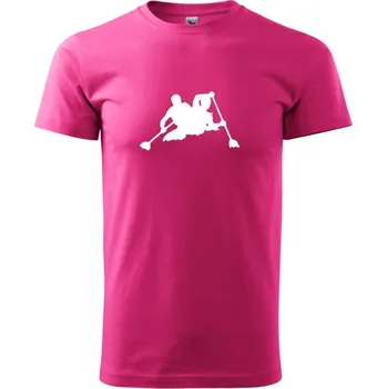 Pánská móda Kanoe dvojka - Klasické pánské triko vyšší gramáže - L ( Purpurová )