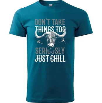 Pánská móda Buffalo chill - Klasické pánské triko vyšší gramáže - XS ( Petrolejová )