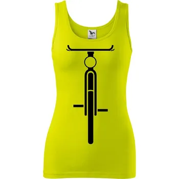 Dámské tričko Kolo ze předu - obrys - Dámské tílko - 2XL ( Limetková )