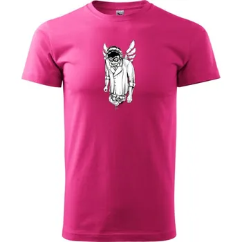 Pánská móda DJ bůh - Klasické pánské triko vyšší gramáže - S ( Purpurová )