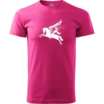 Pánská móda Airborne units - Klasické pánské triko vyšší gramáže - 3XL ( Purpurová )