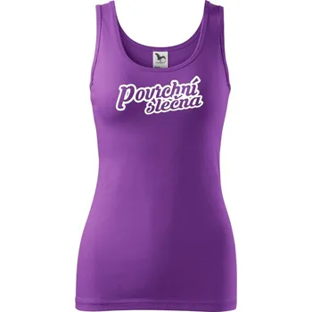 Dámské tričko Povrchní slečna - Dámské tílko - XS ( Fialová )