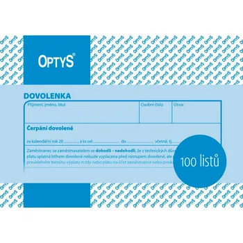 Tiskopis <product>OPTYS 1146 Dovolenka <product>