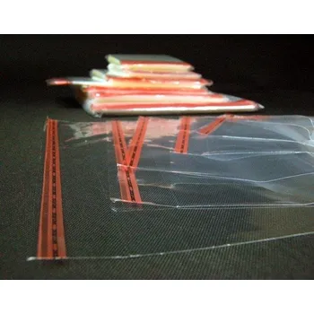 Sáček na potraviny Celofánový sáček s klopou (krycí proužek) 15 x 20 cm- 100 ks