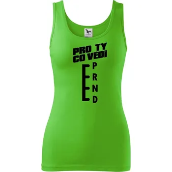 Dámské tričko Automat pro ty co vědí - Dámské tílko - 2XL ( Apple Green )