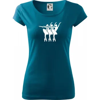 Dámské oblečení Tři baletky - Dámské triko Pure - 3XL ( Petrolejová )