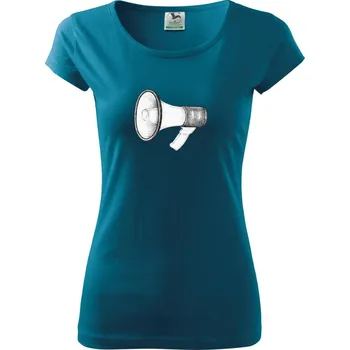 Dámské oblečení Megafon - Dámské triko Pure - S ( Petrolejová )
