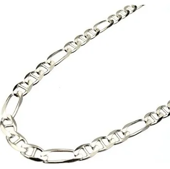 Řetízek Stříbrný zdobený řetízek 4mm 50cm 10,70g Stříbro 925/1000 50 cm