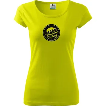 Rafting emblem - Dámské triko Pure - L ( Limetková )