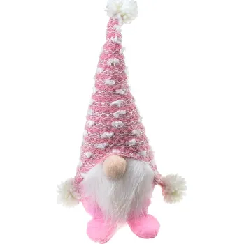 Vánoční dekorace Skřítek růžový 20 cm