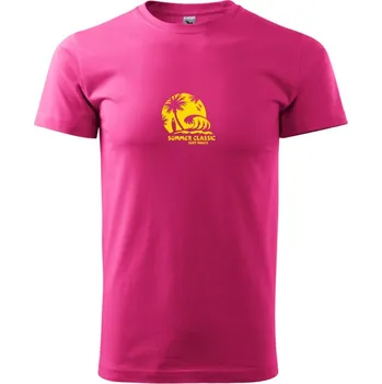 Pánská móda Summer classic - Klasické pánské triko vyšší gramáže - M ( Purpurová )