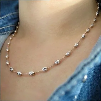 Řetízek Stříbrný náhrdelník s oválky 4,5mm Rhodium 5,05g Bicolour 42cm Stříbro 925/1000