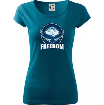 Dámské oblečení Paragliding orel freedom - Dámské triko Pure - 3XL ( Petrolejová )