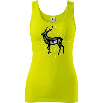 Dámské tričko Deer raindeer - Dámské tílko - XS ( Limetková )