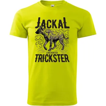Hyena jackal trickster - Klasické pánské triko vyšší gramáže - S ( Limetková )