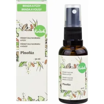 Péče o vousy Kvitok Ošetřující olej na bradu a vousy Plnovous (30 ml) - se svěží vůní