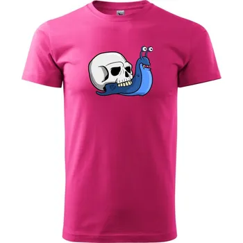 Pánská móda Nový bejvák - Klasické pánské triko vyšší gramáže - M ( Purpurová )