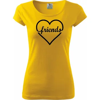 Friends (párové triko) - Dámské triko Pure - L ( Žlutá )