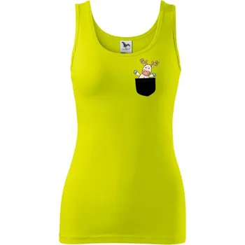 Dámské tričko Sob v kapse - Dámské tílko - M ( Limetková )