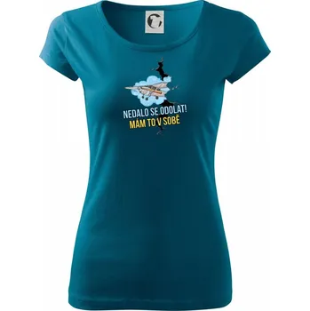 Dámské oblečení Nedalo se odolat, mám to v sobě cesna - Dámské triko Pure - L ( Petrolejová )