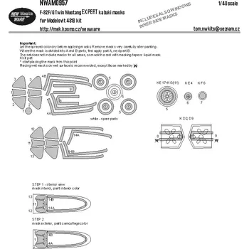Plastikový model 1/48 Mask F-82F/G Twin Mustang EXPERT (MSVIT 4818)