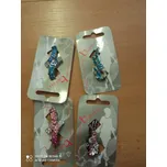 Spona do vlasů mix barev 1 ks - Modrá