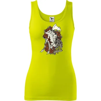 Indian čelenka - Dámské tílko - L ( Limetková )