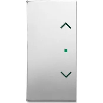 Jistič ABB Kryt 2CKA006220A0540 2násobný levý/pravý, symbol „žaluzie“; ušlechtilá ocel; SRB-2-866 2CKA006220A0540