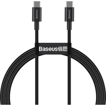 Datový kabel Baseus Superior kabel USB-C PD / USB-C PD / FCP/ QC / 100W / 5A / 20V / 1m černý