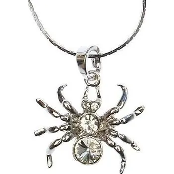 Náhrdelník Náhrdelník PAVOUČEK Swarovski Rhodium