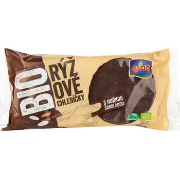 Rýžový chlebíček Racio Rýžové chlebíčky s hořkou čokoládou bezlepkové Bio 100 g