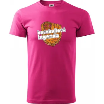 Baseballová legenda - Klasické pánské triko vyšší gramáže - S ( Purpurová )