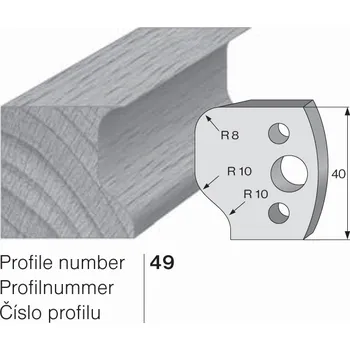 Omezovač do frézovací hlavy č. 49 40 x 4 mm PILANA