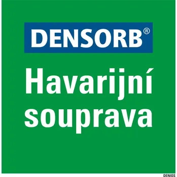 Informační štítek DENSORB® havarijní sada, z plastu, 400 x 400 mm, česky