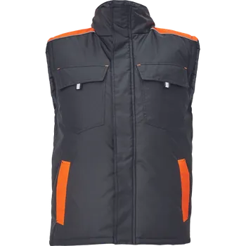 pracovní vesta Cerva MAX VIVO Pánská zimní vesta černo / oranžová 2XL 03030166C1005