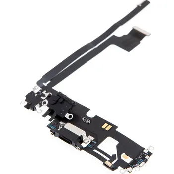 Napájecí a datový konektor s flex kabelem + audio + mikrofon pro Apple iPhone 12 Pro Max - šedý - kvalita A+