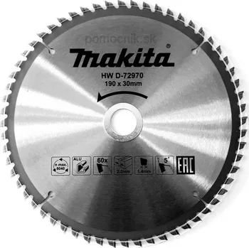 Pilový kotouč Makita D-72970 190 x 30 mm 60 zubů
