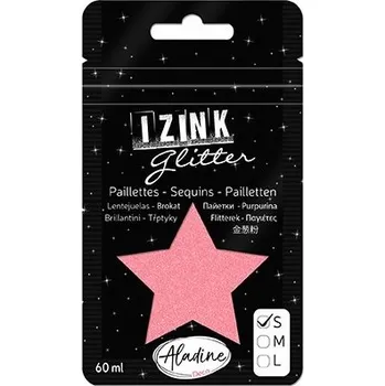 Speciální výtvarná barva Třpytky Aladine Izink glitter 60 ml vel. S - corail koralová -
