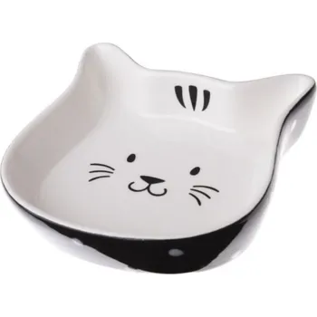 miska pro kočku Keramická miska pro kočky 13,5 x 3,5 x 13,5 cm